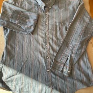 VTG John Weitz striped button down, cotton blend, XL
